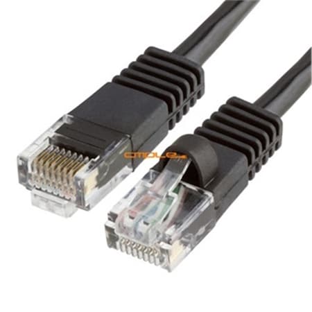 Cmple RJ45 CAT5 CAT5E ETHERNET LAN NETWORK CABLE -75 FT Black 808-N